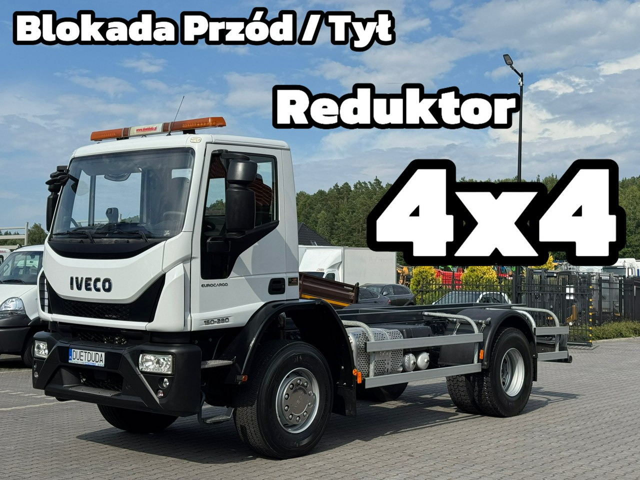 Iveco Eurocargo 150-280 Rama 550cm Napęd 4x4 Reduktor + Blokady - Xe tải khung gầm: hình 1 Iveco Eurocargo 150-280 Rama 550cm Napęd 4x4 Reduktor + Blokady - Xe tải khung gầm: hình 1