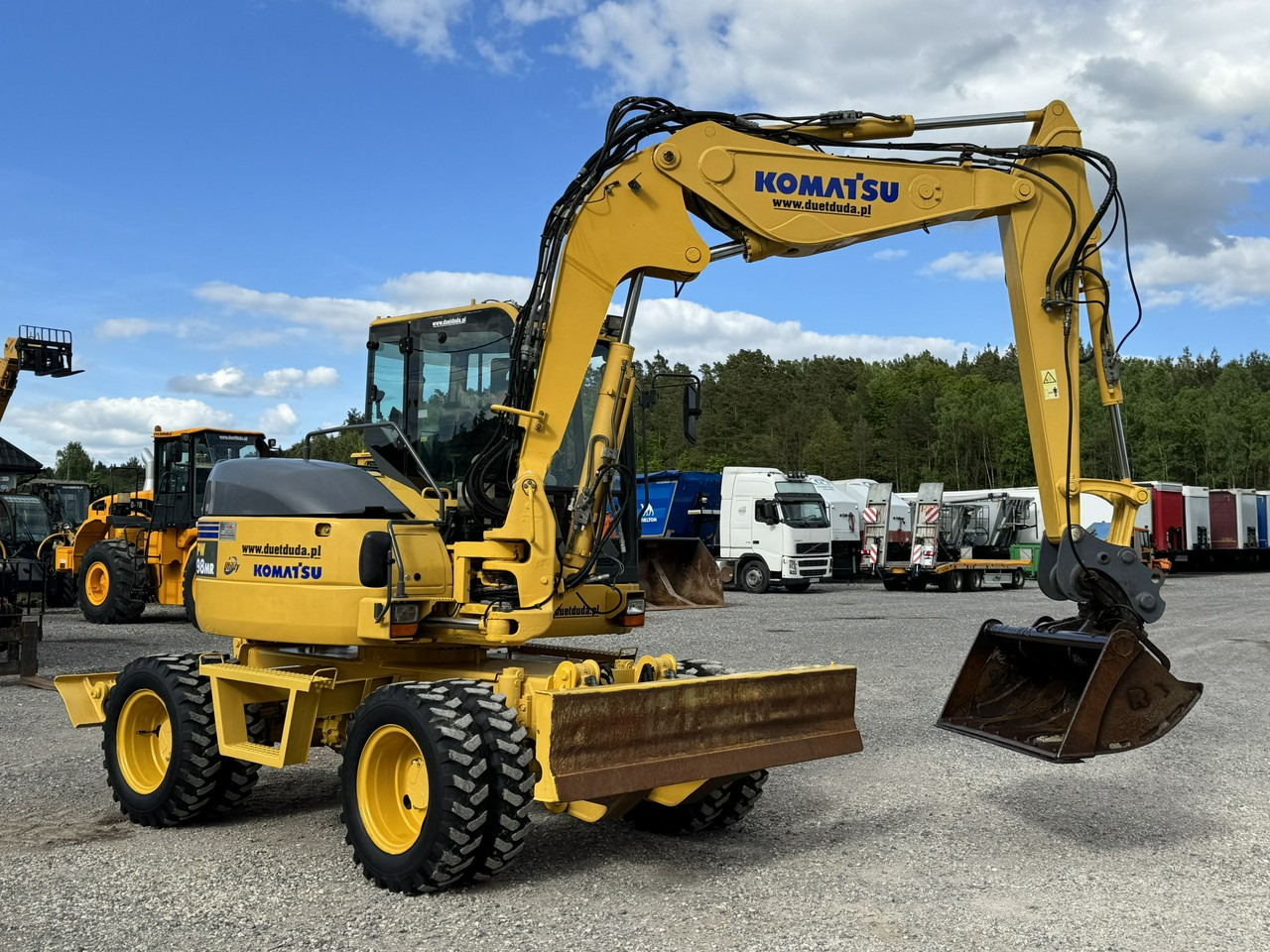 Komatsu PW 98 MR 8 Pług + Podpory 10ton Szybkozłącze - Máy xúc bánh lốp: hình 2 Komatsu PW 98 MR 8 Pług + Podpory 10ton Szybkozłącze - Máy xúc bánh lốp: hình 2