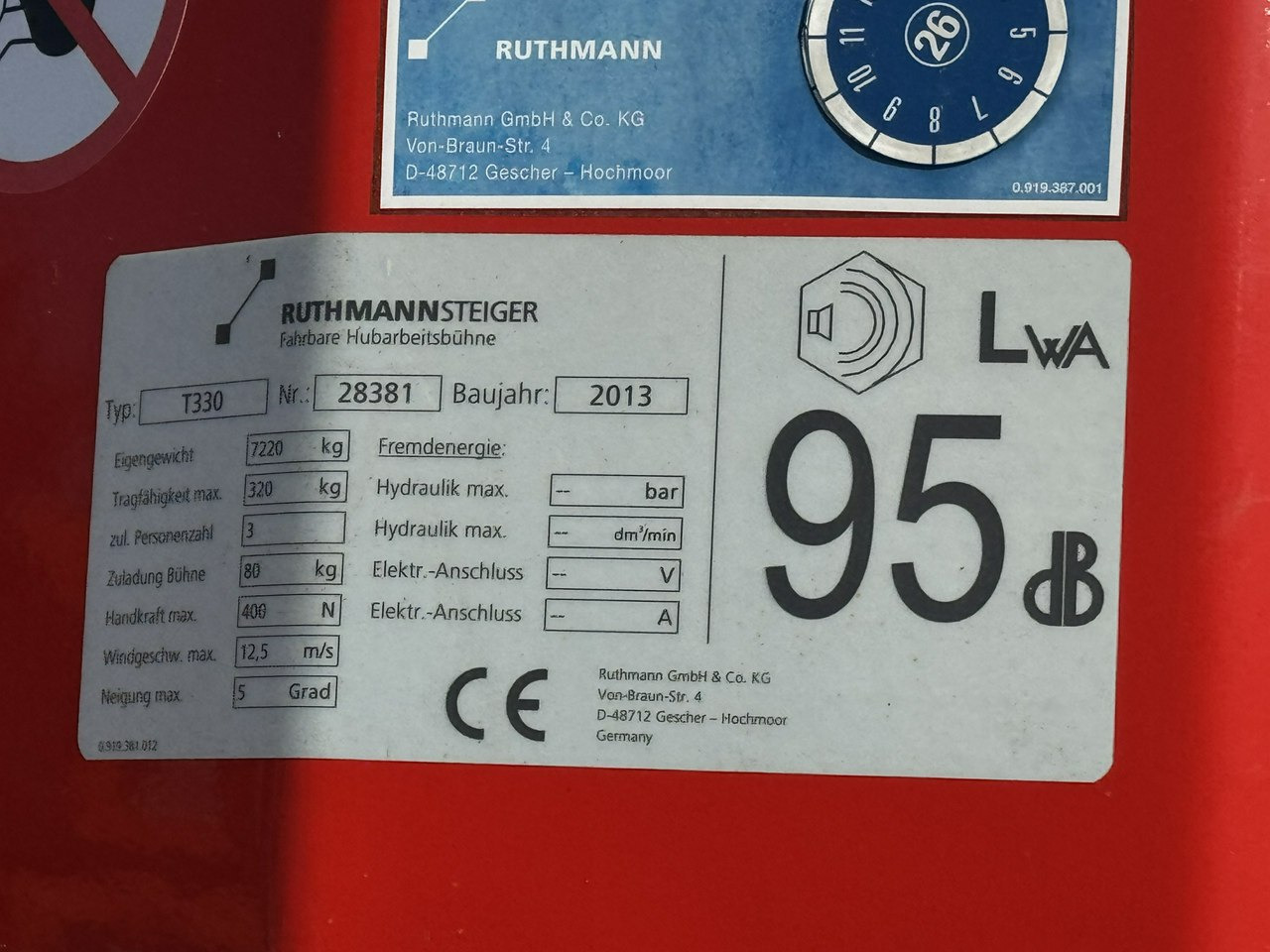 MAN TGL 7.150 Zwyżka Ruthmann T330 33-Metry DMC 7500KG 21m w Bok - Nền bục trên không gắn trên xe tải: hình 4 MAN TGL 7.150 Zwyżka Ruthmann T330 33-Metry DMC 7500KG 21m w Bok - Nền bục trên không gắn trên xe tải: hình 4