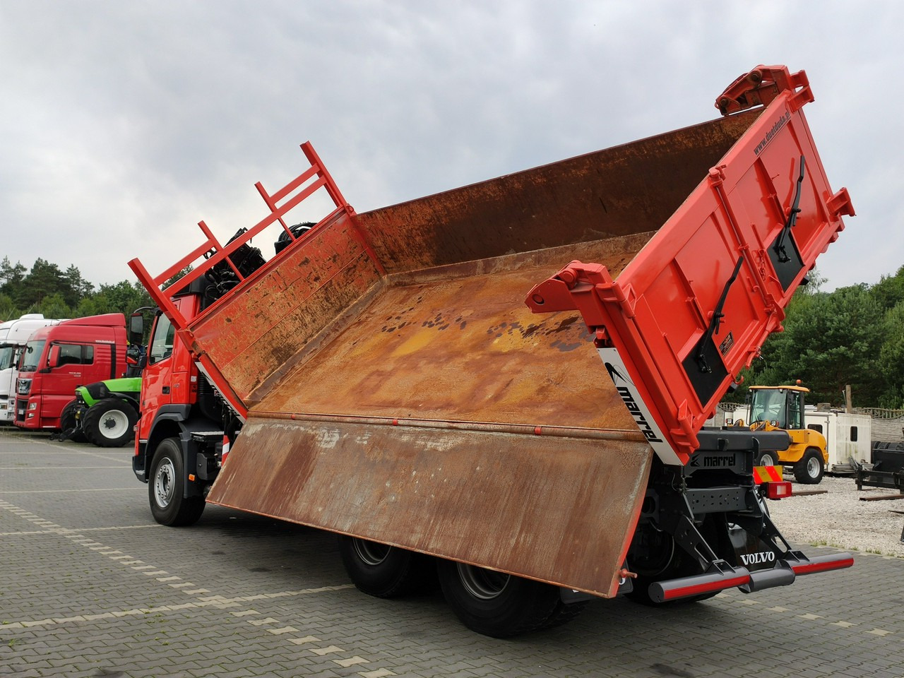 Xe ben, Xe cẩu tự hành Volvo FMX 410 6x4 13L HDS Radiowy Hydroburta: hình 47