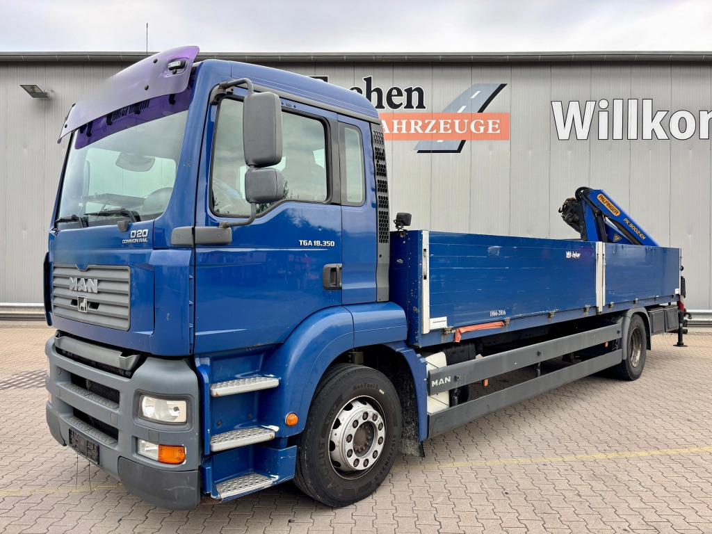 MAN TGA 18.350 4x2 LL / Palfinger PK9002 EH Kran - Xe tải thùng lửng/ Phẳng: hình 2 MAN TGA 18.350 4x2 LL / Palfinger PK9002 EH Kran - Xe tải thùng lửng/ Phẳng: hình 2
