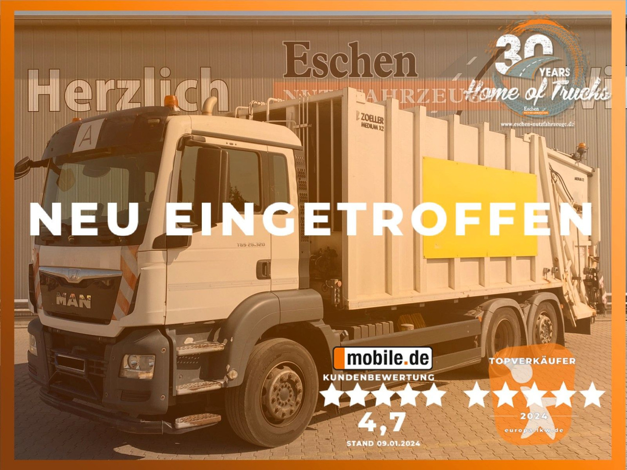 MAN TGS 26.320 6x2-4 | Zöller Medium X2EC24*3x Sitze - Xe tải chở rác: hình 1 MAN TGS 26.320 6x2-4 | Zöller Medium X2EC24*3x Sitze - Xe tải chở rác: hình 1