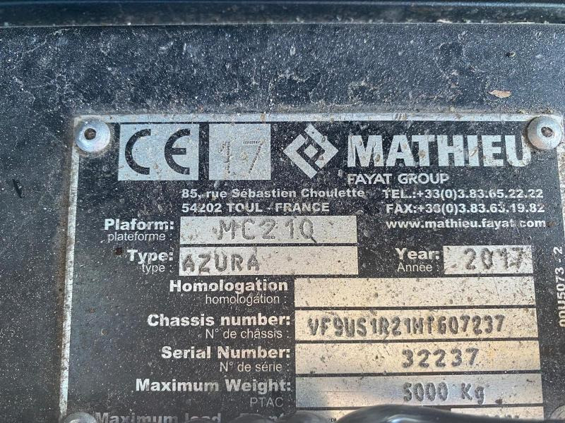 Xe quét đường Mathieu Azura MC210: hình 11