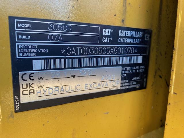 Cat 305 CR - Máy xúc mini: hình 5 Cat 305 CR - Máy xúc mini: hình 5