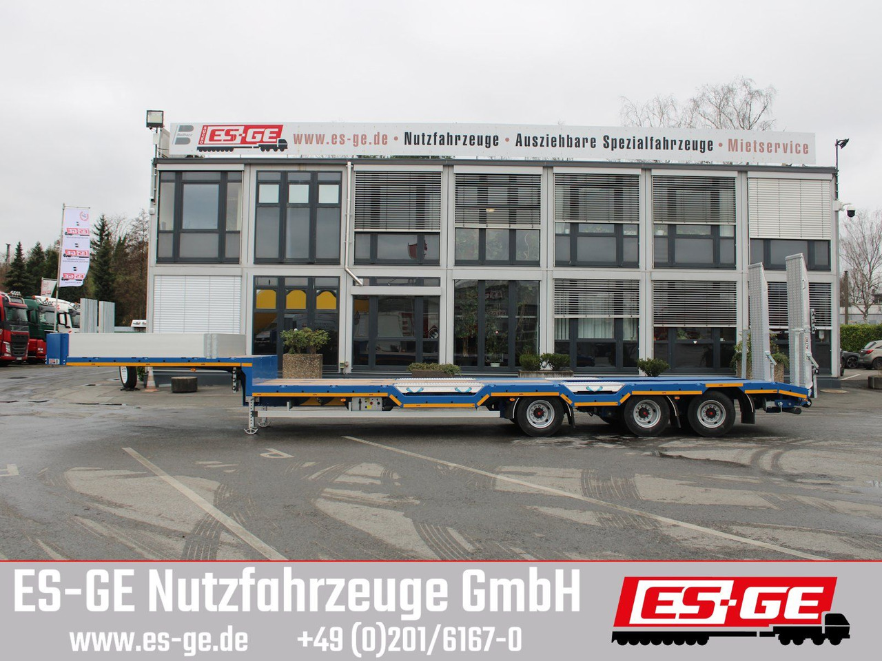 ES-GE 3-Achs-Satteltieflader - Radmulden - Sơ mi rơ moóc thùng thấp: hình 5 ES-GE 3-Achs-Satteltieflader - Radmulden - Sơ mi rơ moóc thùng thấp: hình 5