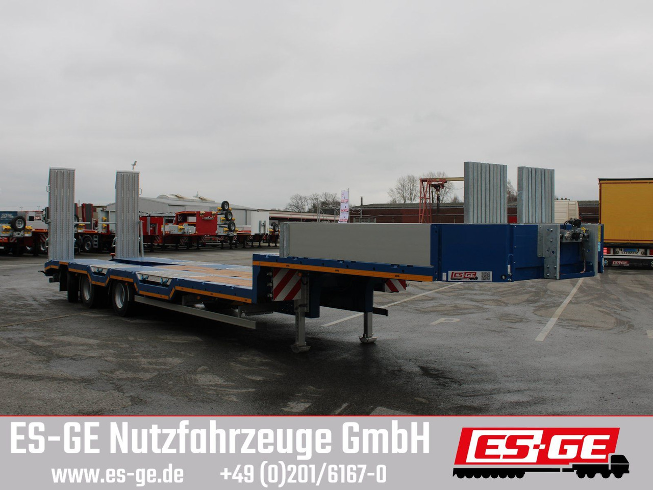 ES-GE 3-Achs-Satteltieflader - Radmulden - Sơ mi rơ moóc thùng thấp: hình 4 ES-GE 3-Achs-Satteltieflader - Radmulden - Sơ mi rơ moóc thùng thấp: hình 4