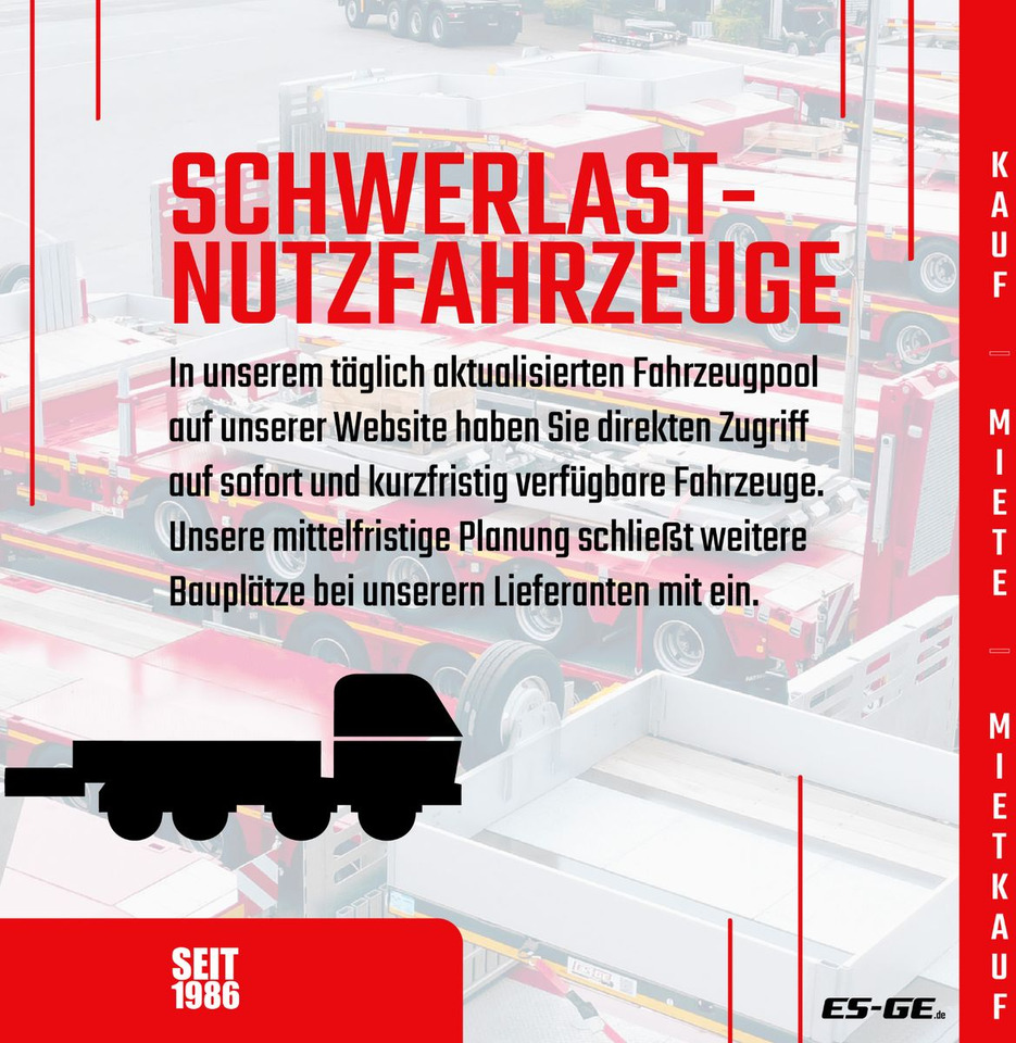 ES-GE 3-Achs-Satteltieflader - Radmulden - Sơ mi rơ moóc thùng thấp: hình 5 ES-GE 3-Achs-Satteltieflader - Radmulden - Sơ mi rơ moóc thùng thấp: hình 5