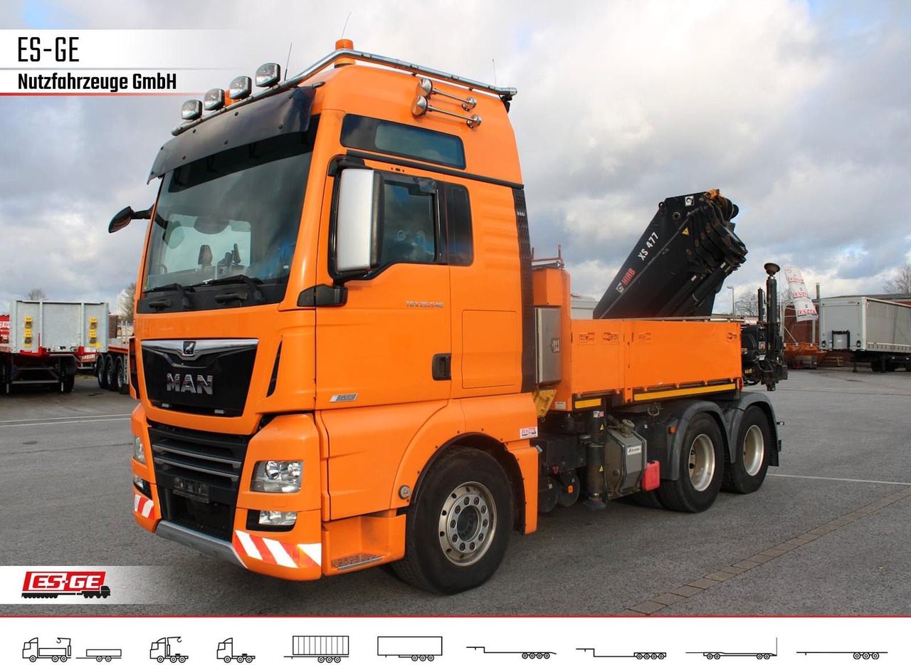 MAN TGX 26.540 + HIABV-Ladekran 477E-4 HIPRO MAN TGX 26.540 + HIABV-Ladekran 477E-4 HIPRO - Xe tải thùng lửng/ Phẳng, Xe cẩu tự hành: hình 2 MAN TGX 26.540 + HIABV-Ladekran 477E-4 HIPRO MAN TGX 26.540 + HIABV-Ladekran 477E-4 HIPRO - Xe tải thùng lửng/ Phẳng, Xe cẩu tự hành: hình 2
