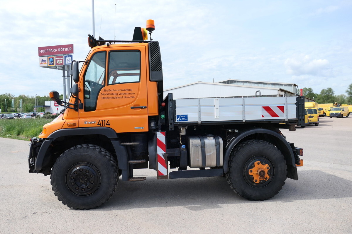Xe tải thùng lửng/ Phẳng, Tiện ích/ Xe đặc dụng UNIMOG U400  405/12 AHK KLIMA ZAPFWELLE vorn SFZ KOMMUN: hình 8