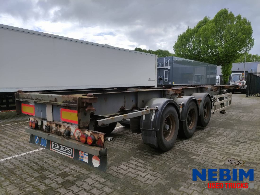 Renders Containerchassis ROC 12.27 CC - 1x40" 1x30" 2x20" - Xe chở container/ Sơ mi rơ moóc hoán đổi thân: hình 2 Renders Containerchassis ROC 12.27 CC - 1x40" 1x30" 2x20" - Xe chở container/ Sơ mi rơ moóc hoán đổi thân: hình 2