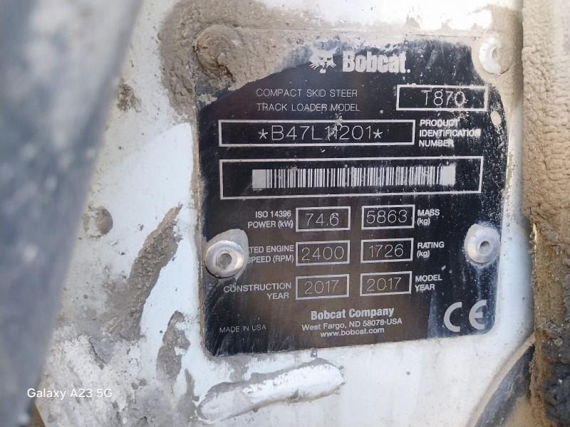 BOBCAT T870 - Máy xúc lật mini bánh xích: hình 5 BOBCAT T870 - Máy xúc lật mini bánh xích: hình 5