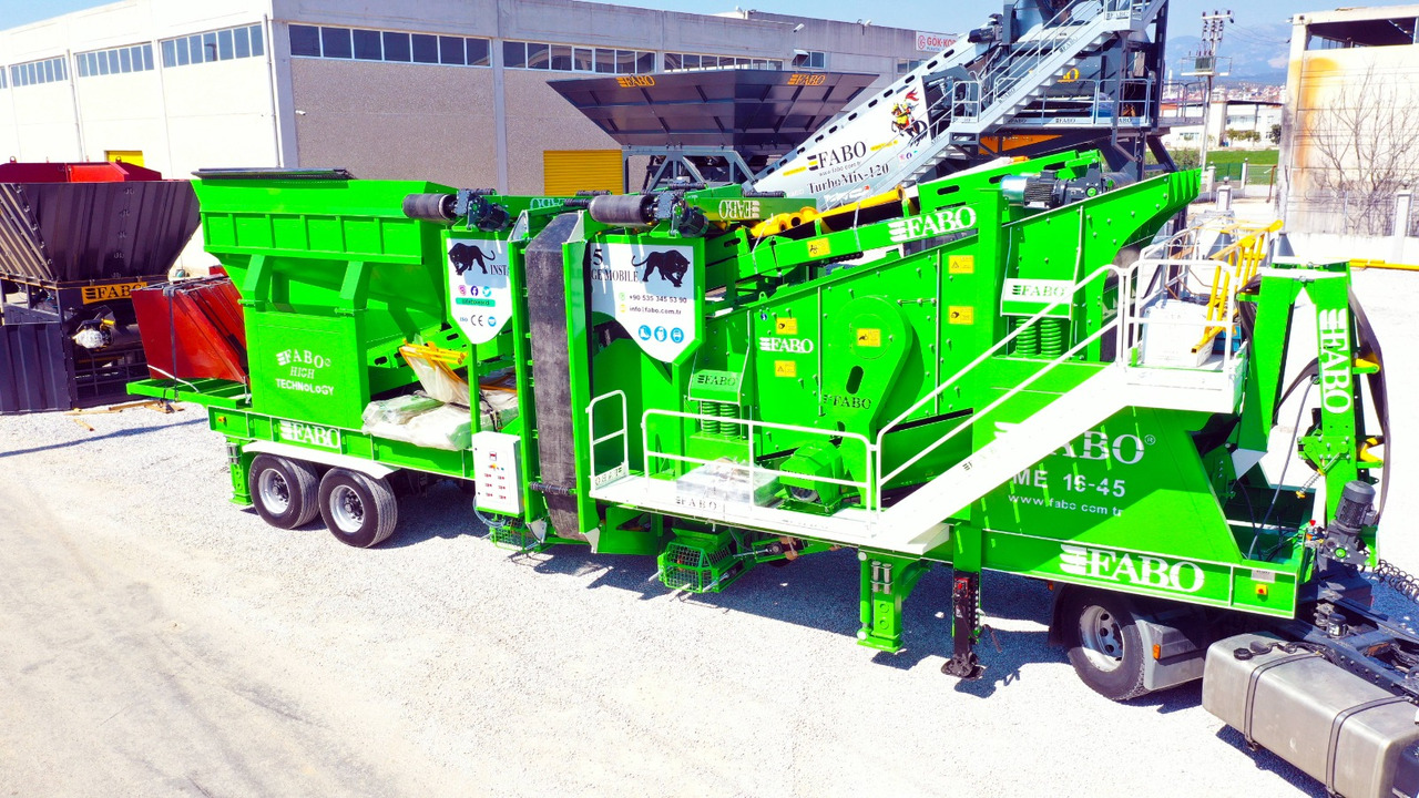 FABO ME 1645 SERIES MOBILE SAND SCREENING PLANT - Máy sàng: hình 1 FABO ME 1645 SERIES MOBILE SAND SCREENING PLANT - Máy sàng: hình 1
