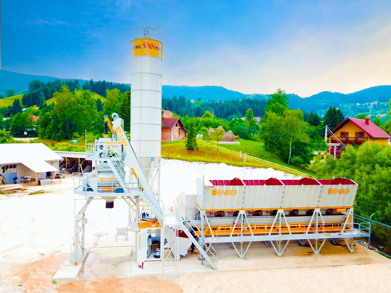 FABO compact concrete plant - Trạm trộn bê tông: hình 1 FABO compact concrete plant - Trạm trộn bê tông: hình 1