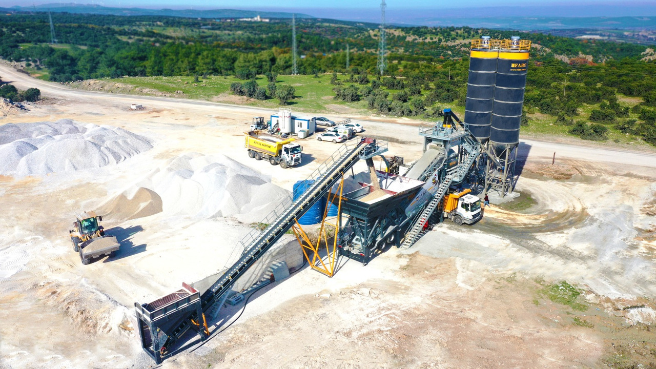 FABO mobile concrete batching plant - Trạm trộn bê tông: hình 1 FABO mobile concrete batching plant - Trạm trộn bê tông: hình 1
