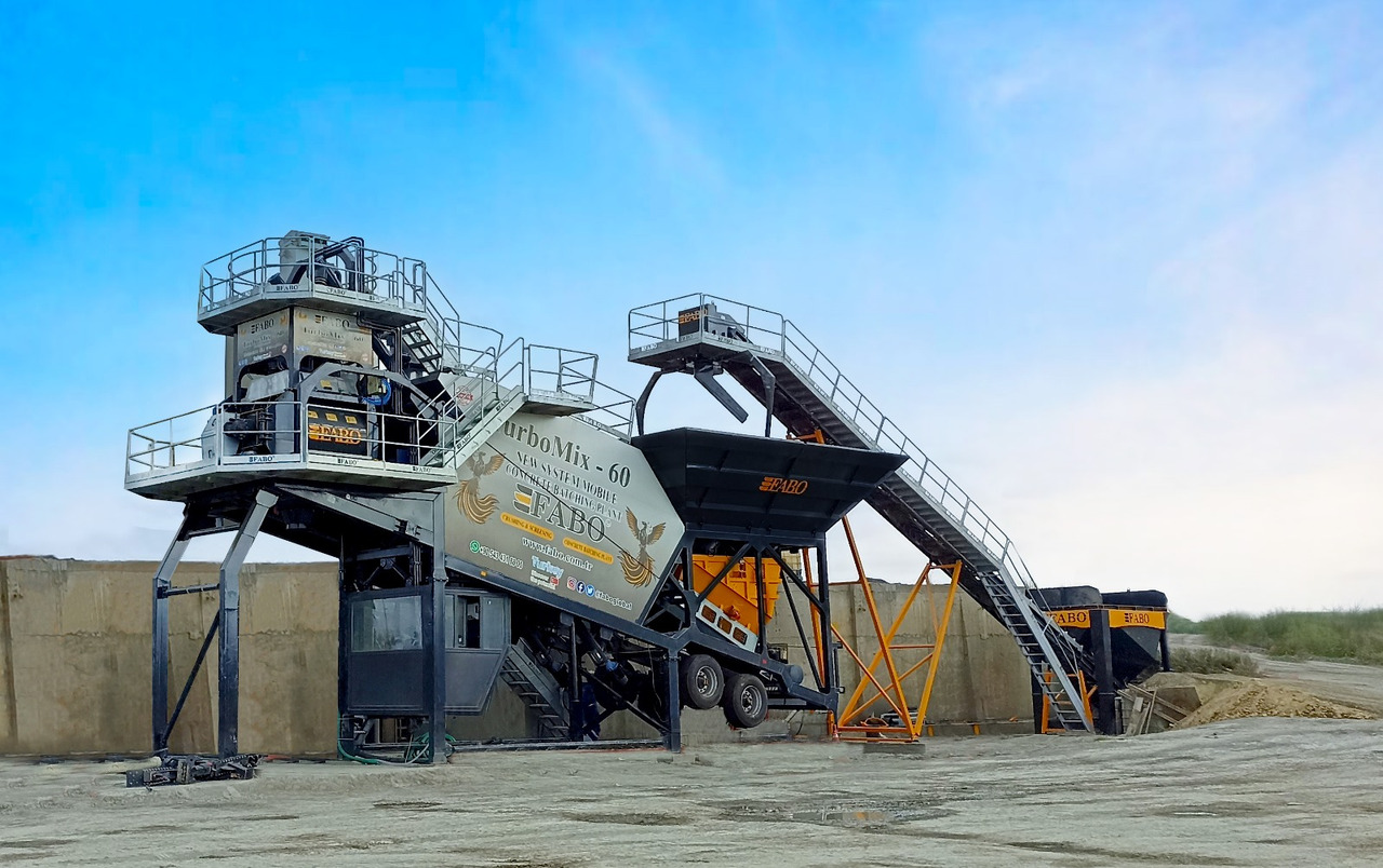 FABO mobile concrete batching plant - Trạm trộn bê tông: hình 1 FABO mobile concrete batching plant - Trạm trộn bê tông: hình 1