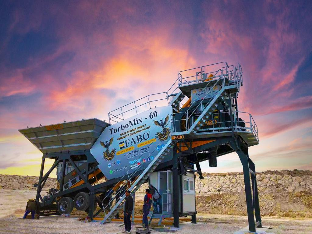 FABO mobile concrete batching plant - Trạm trộn bê tông: hình 1 FABO mobile concrete batching plant - Trạm trộn bê tông: hình 1