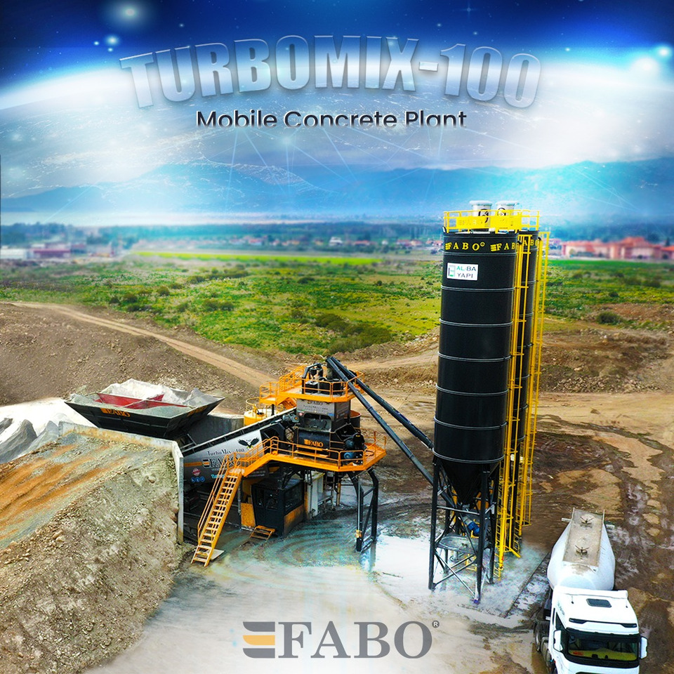FABO mobile concrete batching plant - Trạm trộn bê tông: hình 1 FABO mobile concrete batching plant - Trạm trộn bê tông: hình 1