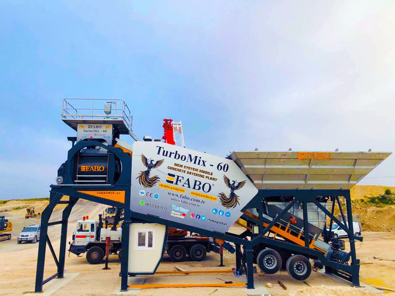 FABO mobile concrete batching plant - Trạm trộn bê tông: hình 5 FABO mobile concrete batching plant - Trạm trộn bê tông: hình 5