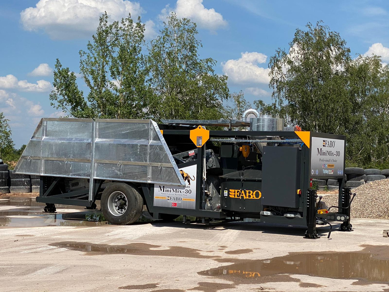 FABO mobile concrete batching plant - Trạm trộn bê tông: hình 3 FABO mobile concrete batching plant - Trạm trộn bê tông: hình 3
