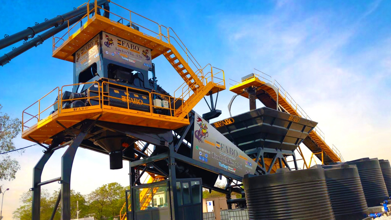 FABO mobile concrete batching plant - Trạm trộn bê tông: hình 3 FABO mobile concrete batching plant - Trạm trộn bê tông: hình 3