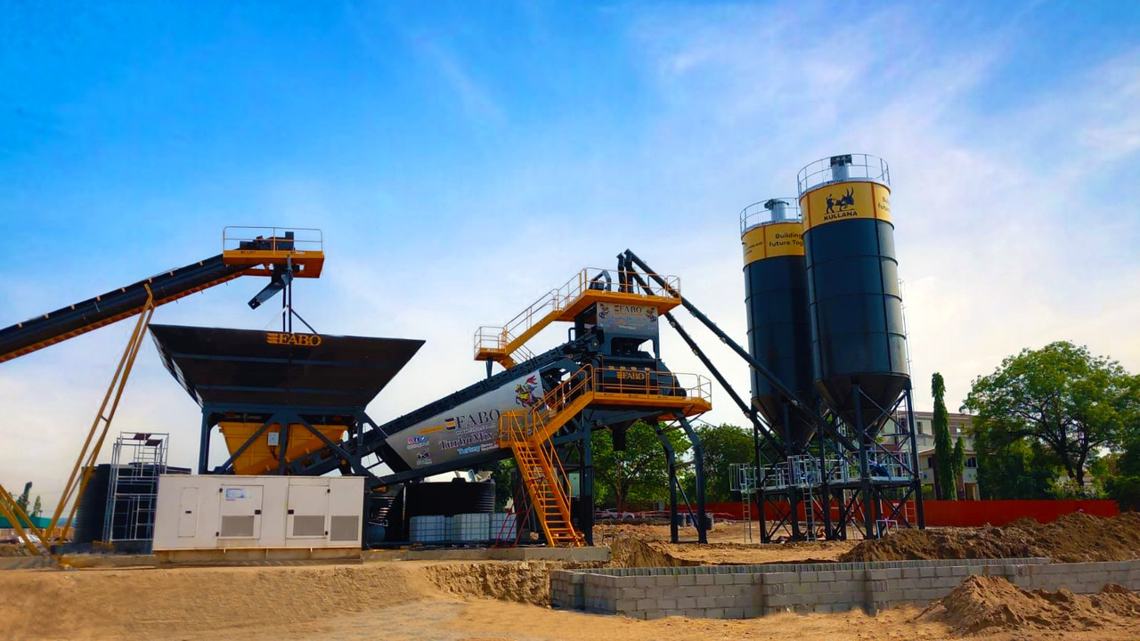 FABO mobile concrete batching plant - Trạm trộn bê tông: hình 2 FABO mobile concrete batching plant - Trạm trộn bê tông: hình 2