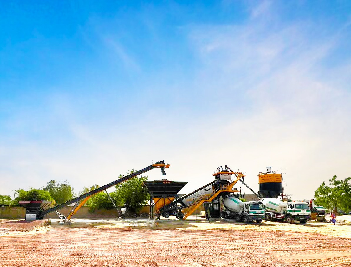 FABO mobile concrete batching plant - Trạm trộn bê tông: hình 1 FABO mobile concrete batching plant - Trạm trộn bê tông: hình 1