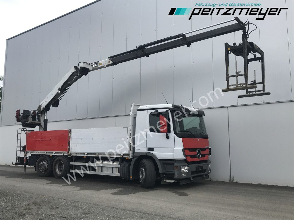 MERCEDES-BENZ Actros 2536 LL Pritsche HMF Heckkran m. Zange Baustoff - Xe tải thùng lửng/ Phẳng, Xe cẩu tự hành: hình 2 MERCEDES-BENZ Actros 2536 LL Pritsche HMF Heckkran m. Zange Baustoff - Xe tải thùng lửng/ Phẳng, Xe cẩu tự hành: hình 2