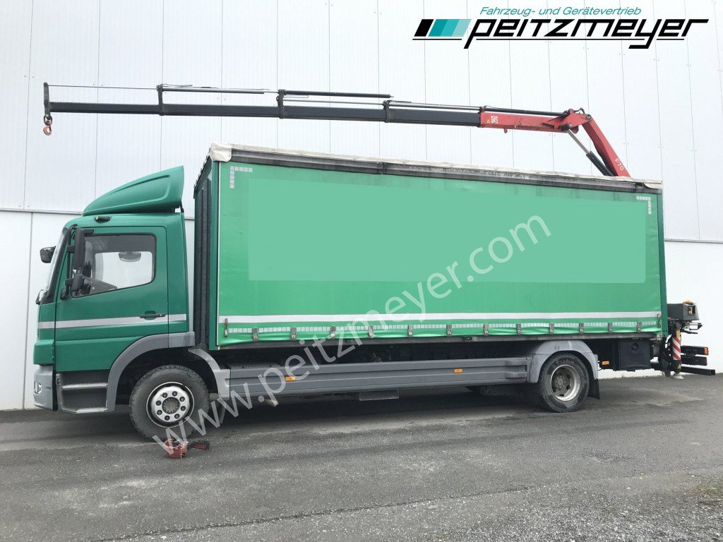Xe tải thùng mui bạt, Xe cẩu tự hành MERCEDES-BENZ Atego 1224 L Pritsche m. Heckkran Funk 4 x hydraulisch: hình 7