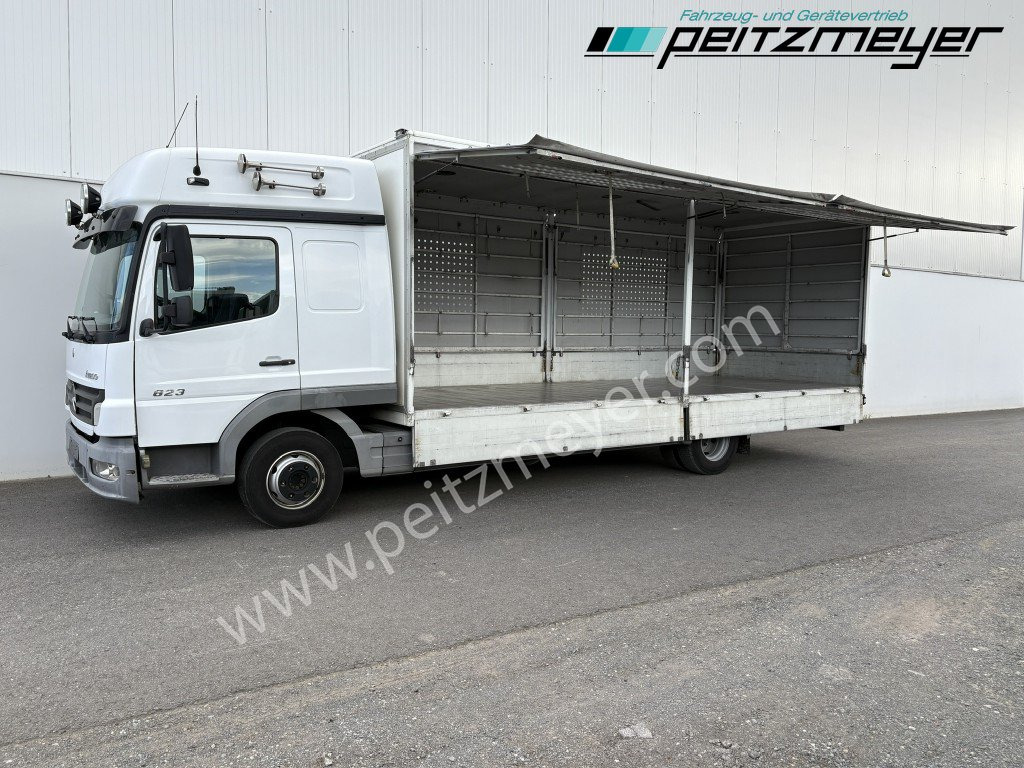 MERCEDES-BENZ Atego 823 L Geflügelpritsche L - Fahrerhaus, Klima, 2 x AHK - Xe tải hộp: hình 1 MERCEDES-BENZ Atego 823 L Geflügelpritsche L - Fahrerhaus, Klima, 2 x AHK - Xe tải hộp: hình 1