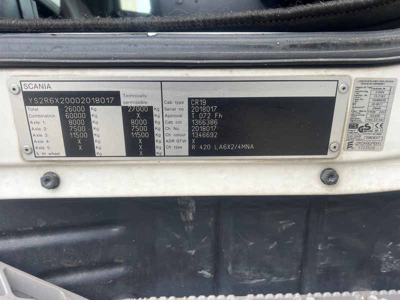 Xe đầu kéo Scania R420 LA6X2/4MNA - HYDRAULIC: hình 15