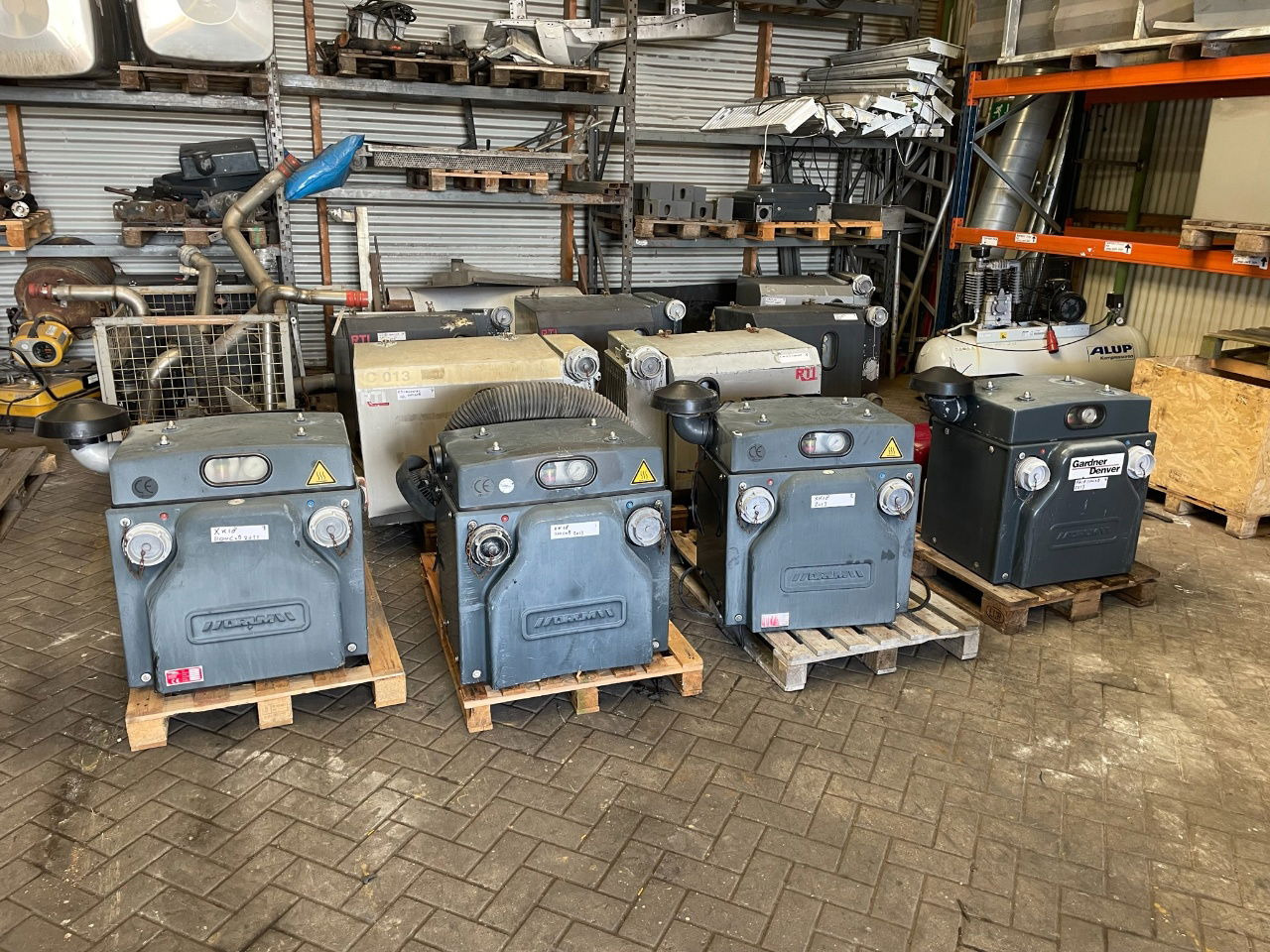 Máy nén khí Diversen agri-food Drum Gartner Denver XK 18 1100 Cub whit Cooler: hình 1