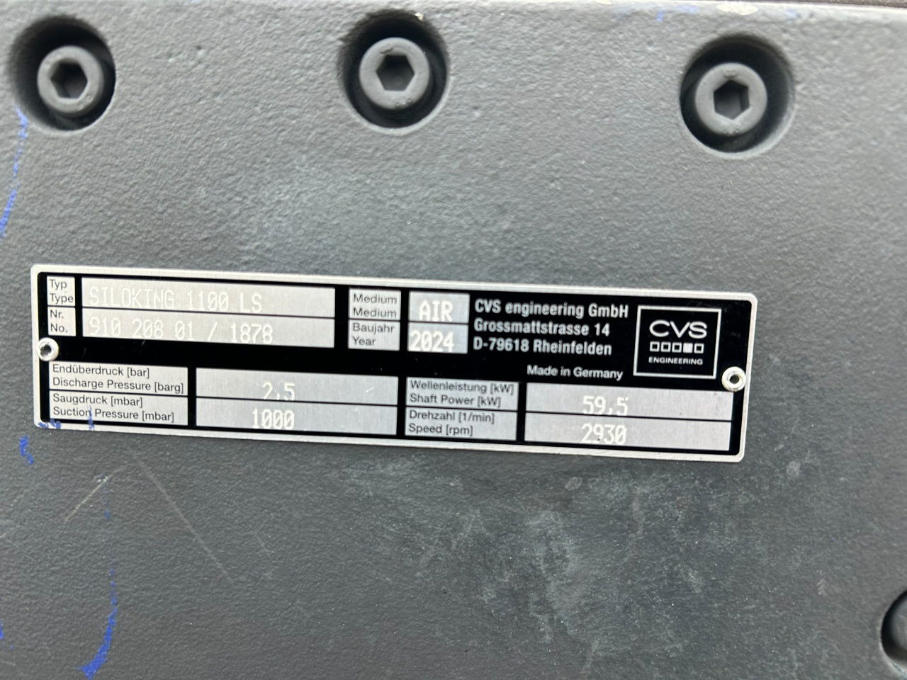 Ingersoll Rand CVS Siloking 1100 LS / Compressor / 2.5 bar / 2024 / RTI box - Cấp nhiệt/ Thông gió cho Xe tải: hình 3 Ingersoll Rand CVS Siloking 1100 LS / Compressor / 2.5 bar / 2024 / RTI box - Cấp nhiệt/ Thông gió cho Xe tải: hình 3