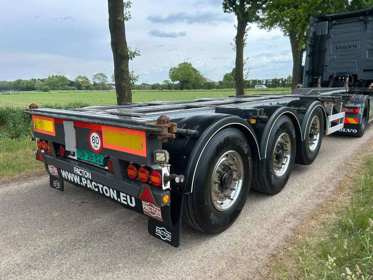 Pacton ET3 / Bpw Disc / Lifting axle / 2x20/30/40/45 ft hc / Tyres 80 / Tuf 3-20 - Xe chở container/ Sơ mi rơ moóc hoán đổi thân: hình 3 Pacton ET3 / Bpw Disc / Lifting axle / 2x20/30/40/45 ft hc / Tyres 80 / Tuf 3-20 - Xe chở container/ Sơ mi rơ moóc hoán đổi thân: hình 3