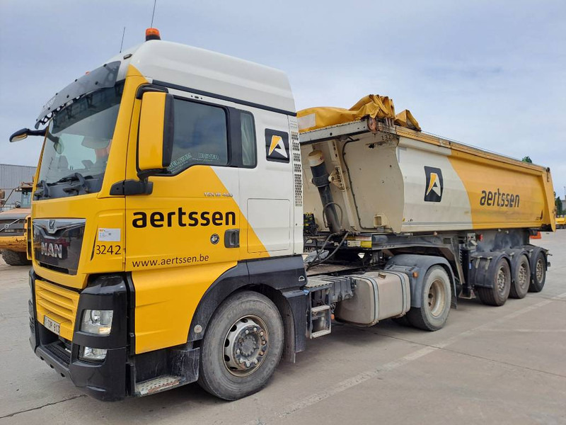 MAN TGX 18.460 + 2013 STAS 3 axle tipper trailer - Xe đầu kéo: hình 1 MAN TGX 18.460 + 2013 STAS 3 axle tipper trailer - Xe đầu kéo: hình 1