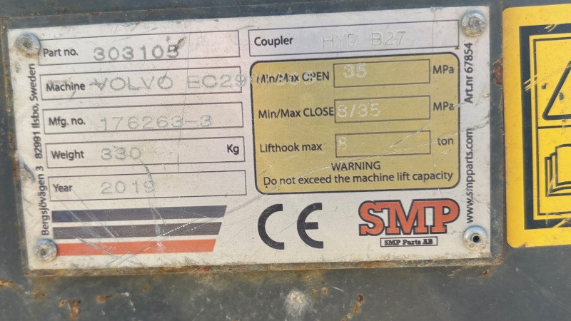 SMP NTP20 B27 S2 - Bộ ghép nhanh cho Máy xúc: hình 4 SMP NTP20 B27 S2 - Bộ ghép nhanh cho Máy xúc: hình 4