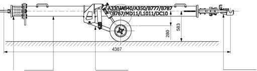 Aircraft Towbar Universal MD11, L1011, DC10, B767, A330, A340, A350, B777, B787 - Thiết bị phục vụ mặt đất: hình 2 Aircraft Towbar Universal MD11, L1011, DC10, B767, A330, A340, A350, B777, B787 - Thiết bị phục vụ mặt đất: hình 2