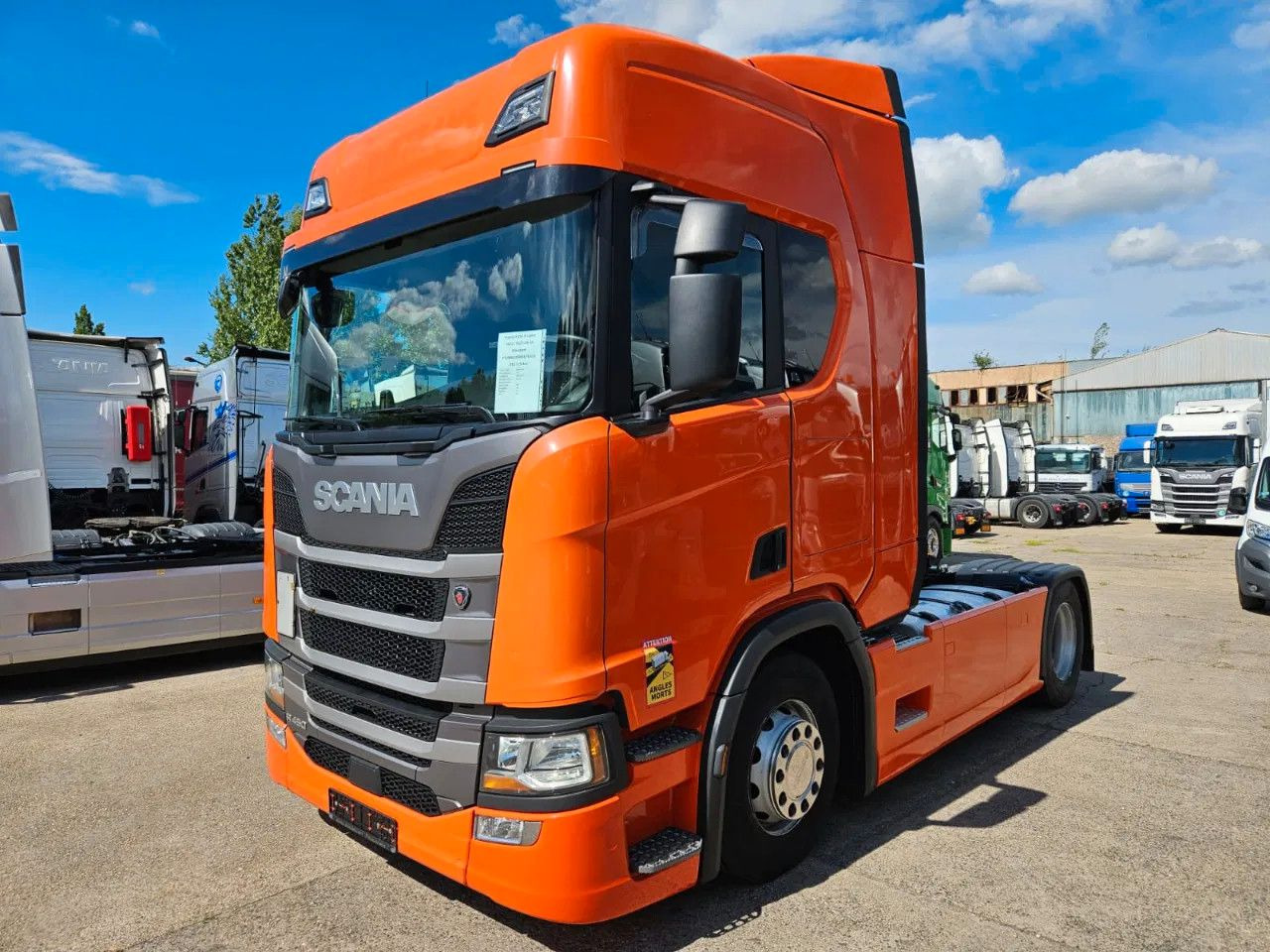 Scania R450 PTO, Standklima, Navi, New Smart2 tachograp - Xe đầu kéo: hình 1 Scania R450 PTO, Standklima, Navi, New Smart2 tachograp - Xe đầu kéo: hình 1