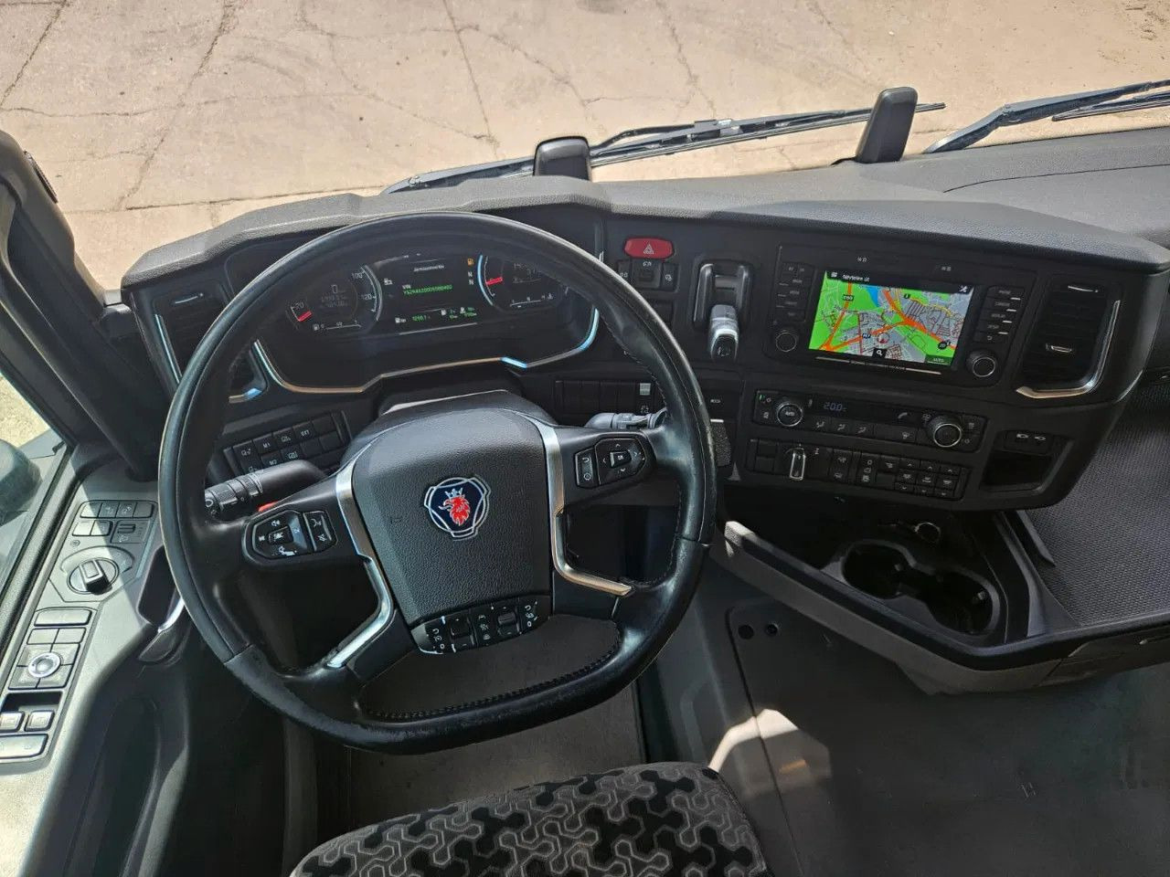 Xe đầu kéo Scania R500 Standard-Turquoise-Standklima-Big NAVI-Hydr: hình 8