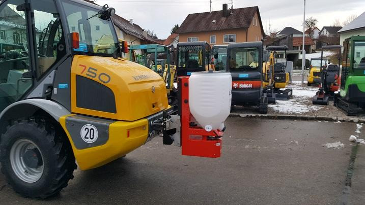 Lehner Polaro 110 Streuer Salzstreuer Radlader Winterdienst JCB - Máy dàn trải cát/ Muối: hình 2 Lehner Polaro 110 Streuer Salzstreuer Radlader Winterdienst JCB - Máy dàn trải cát/ Muối: hình 2