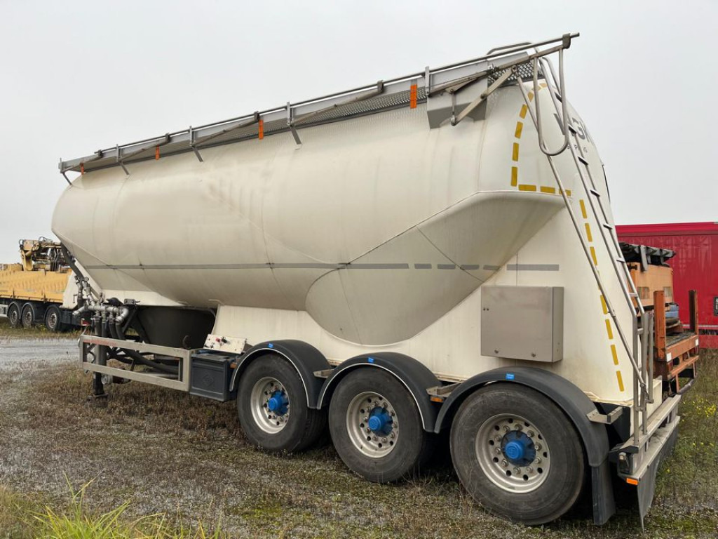 FELDBINDER Silo für Staub und Rieselgüter EUT 40.3 Auflieger Zement 40m³, Lenkachse - Sơ mi rơ moóc bồn silo: hình 3 FELDBINDER Silo für Staub und Rieselgüter EUT 40.3 Auflieger Zement 40m³, Lenkachse - Sơ mi rơ moóc bồn silo: hình 3