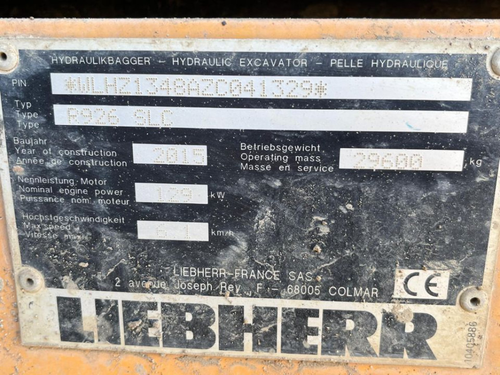 LIEBHERR R 926 SLC Ketten- Raupenbagger Verstella.Deutsch - Máy xúc bánh xích: hình 4 LIEBHERR R 926 SLC Ketten- Raupenbagger Verstella.Deutsch - Máy xúc bánh xích: hình 4