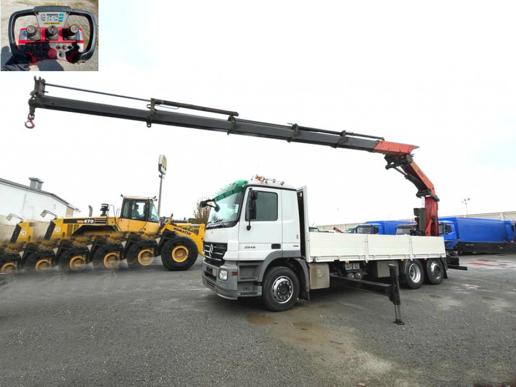 MERCEDES-BENZ Actros 2546 L 6x2 Pritsche Heckkran Palfinger PK 44.002+Winde - Xe tải thùng lửng/ Phẳng, Xe cẩu tự hành: hình 1 MERCEDES-BENZ Actros 2546 L 6x2 Pritsche Heckkran Palfinger PK 44.002+Winde - Xe tải thùng lửng/ Phẳng, Xe cẩu tự hành: hình 1