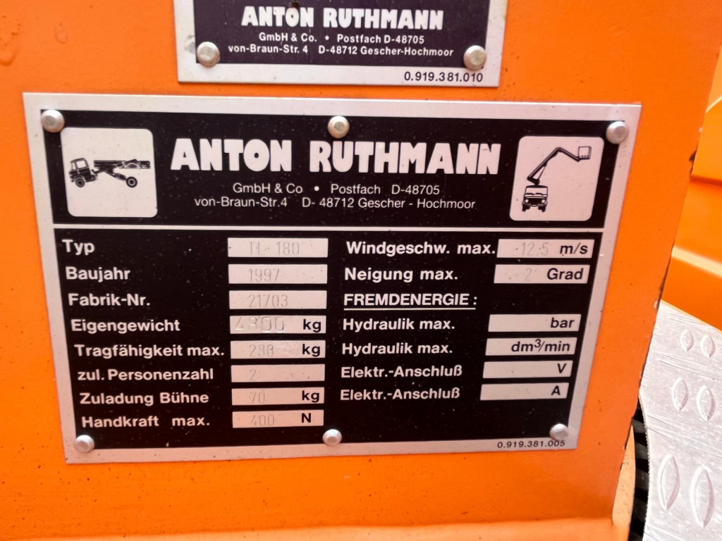 MERCEDES-BENZ Vario 612 D Hubarbeitsbühne Arbeitshöhe 18m - Nền bục trên không gắn trên xe tải: hình 2 MERCEDES-BENZ Vario 612 D Hubarbeitsbühne Arbeitshöhe 18m - Nền bục trên không gắn trên xe tải: hình 2