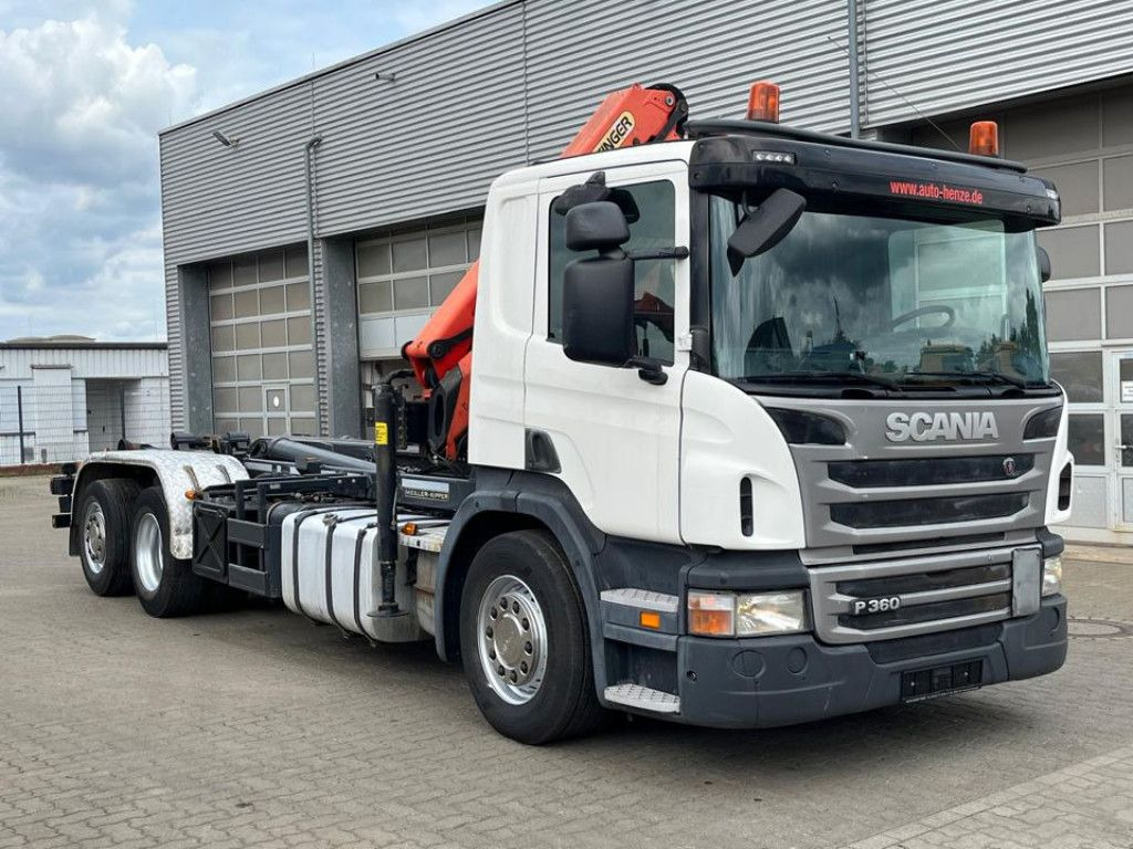 Scania P 360 6x2 Abrollkipper mit Kran Lift/Lenkachse Scania P 360 6x2 Abrollkipper mit Kran Lift/Lenkachse - Xe tải nâng móc, Xe cẩu tự hành: hình 2 Scania P 360 6x2 Abrollkipper mit Kran Lift/Lenkachse Scania P 360 6x2 Abrollkipper mit Kran Lift/Lenkachse - Xe tải nâng móc, Xe cẩu tự hành: hình 2