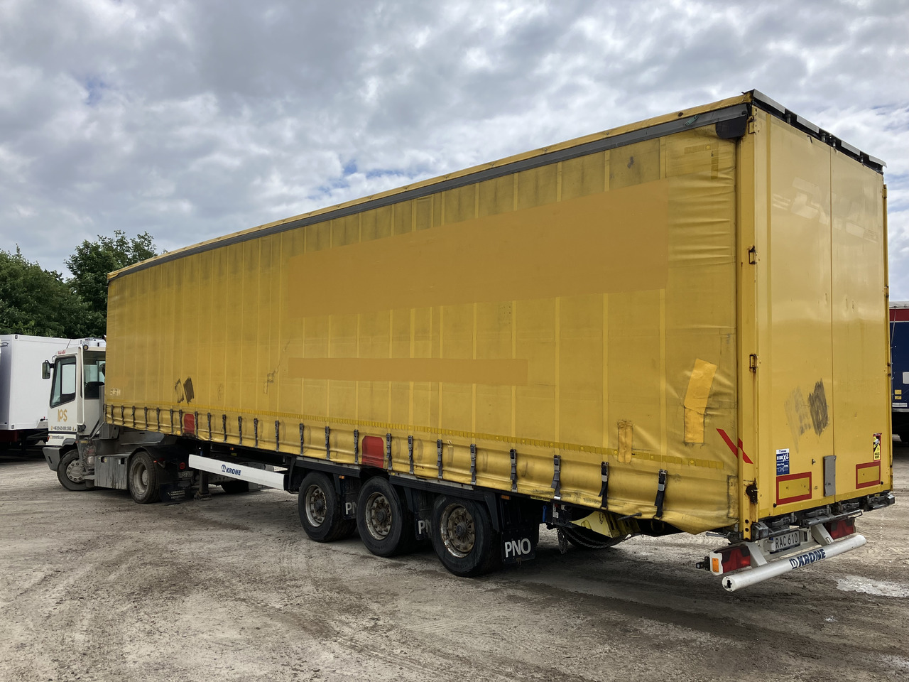 KRONE MEGA CURTAIN - LIFTING ROOF - HUCKEPACK - Sơ mi rơ moóc mui bạt: hình 4 KRONE MEGA CURTAIN - LIFTING ROOF - HUCKEPACK - Sơ mi rơ moóc mui bạt: hình 4
