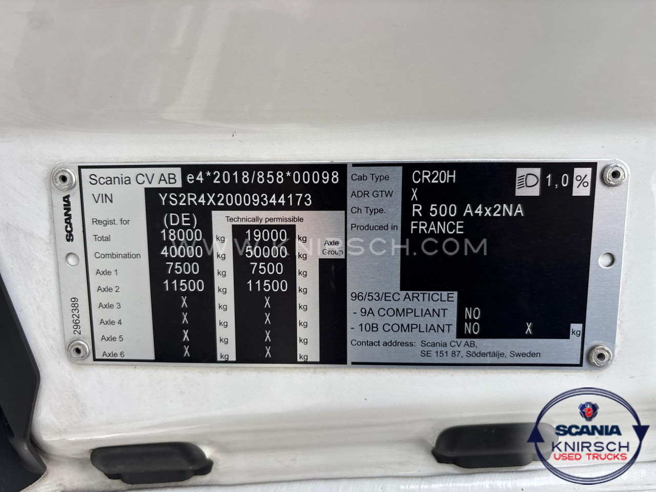 SCANIA R500A4x2NA / Highline / LED / PTO / Standklima - Xe đầu kéo: hình 3 SCANIA R500A4x2NA / Highline / LED / PTO / Standklima - Xe đầu kéo: hình 3