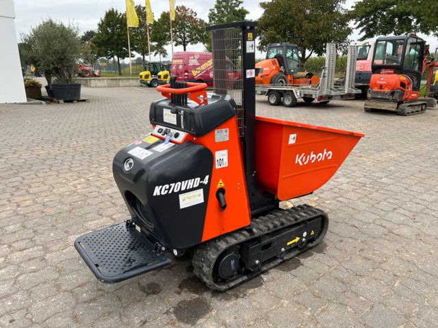 Kubota KC 70, VHD-4, mit Hochentleerung, hydr. Fahrwerk - Xe ben đổ bánh xích: hình 3 Kubota KC 70, VHD-4, mit Hochentleerung, hydr. Fahrwerk - Xe ben đổ bánh xích: hình 3
