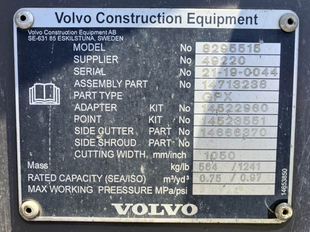 Volvo Tieflöffel mit Zähnen S60 - Máy xúc trước múc sau: hình 5 Volvo Tieflöffel mit Zähnen S60 - Máy xúc trước múc sau: hình 5