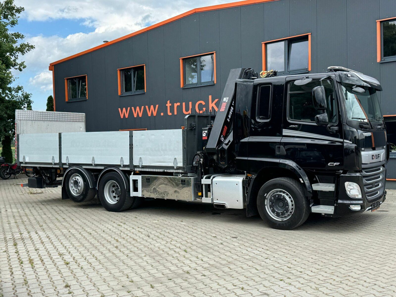 DAF CF 450 FAN 6x2 Pritsche mit Kran HIAB 188 E-6 - Xe tải thùng lửng/ Phẳng, Xe cẩu tự hành: hình 5 DAF CF 450 FAN 6x2 Pritsche mit Kran HIAB 188 E-6 - Xe tải thùng lửng/ Phẳng, Xe cẩu tự hành: hình 5