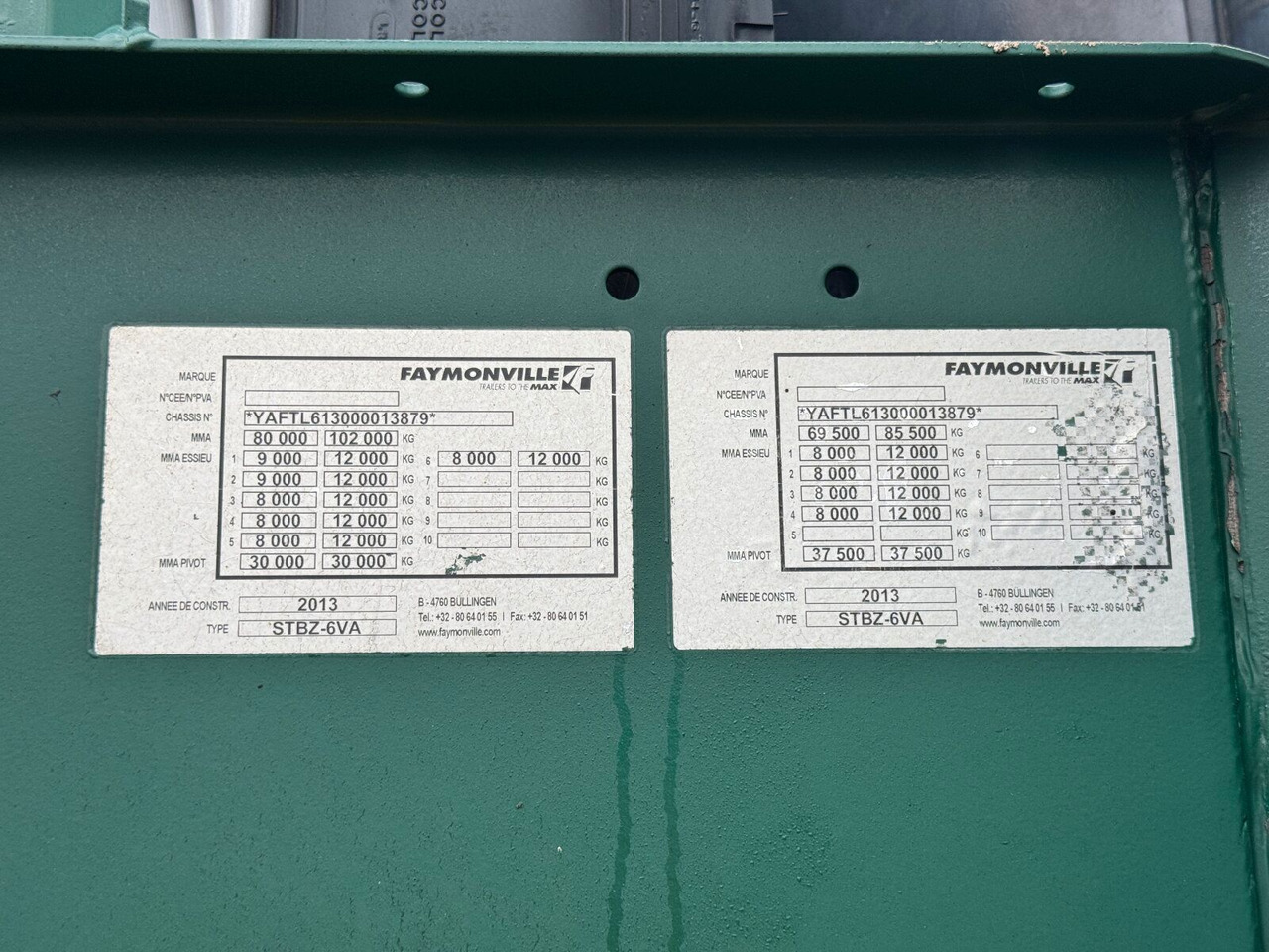 Sơ mi rơ moóc thùng thấp Faymonville STBZ-6VA Tieflader 4+2 Achse + Schwerlast *83 T: hình 19